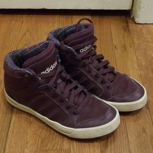 Adidas Neo Raleigh Mid Sneakers, Orchid and plaid